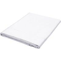 1951 'Luxury 600 Thread Count' Egyptian Cotton Flat Sheet in White | Size: Double Flat