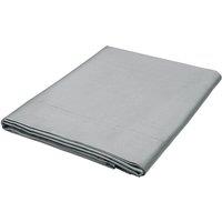 1951 'Luxury 600 Thread Count' Egyptian Cotton Flat Sheet in Grey | Size: Double Flat