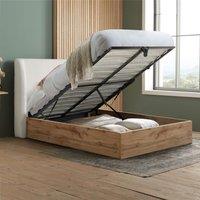 Birlea Ottoman Bed Frame Wooden Halfden in White | Size: King
