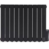 Living and Home 1500W Heating Radiator Pianoforte with LED Screen and Timer Black
