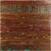 Table Top 80x80x3.8 cm Square Solid Wood Reclaimed