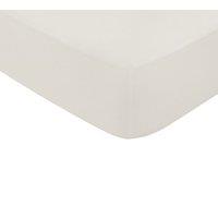 1951 'Luxury 600 Thread Count' Egyptian Cotton Fitted Sheet in Light Beige | Size: Double Fitted