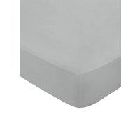 1951 'Luxury 600 Thread Count' Egyptian Cotton Fitted Sheet in Grey | Size: Double Fitted