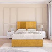 Manhattan Plush Velvet Memory Foam Bed Set With No Drawers, Mattress & Headboard