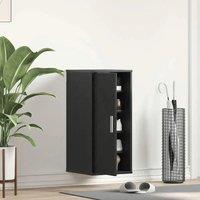 Black Stylish Black Shoe Cabinet Storage Solution