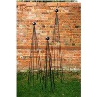 Poppy Forge Hampton 4Ft Obelisk Plant Border Support - Steel - BM/RtR in Black