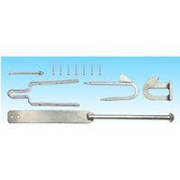 Burbage Iron Craft Evington Farm/Field Style 5 Bar Gate Spring Fastener Set - Galvanised in Silver