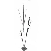 Poppyforge Bullrush Cluster Garden Art - Steel - W43.2 x H121.9 cm - BM/RtR in Black