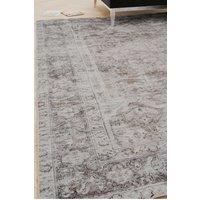 Kukoon Grey Distressed Soft Washable & Liquid Repellent Living Room Area Rug in Light Grey | Size: 200 cm x 290 cm