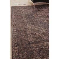 Kukoon Distressed Taupe Soft Washable & Liquid Repellent Living Room Area Rug in Walnut | Size: 60 cm x 240 cm