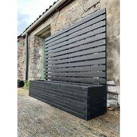 Buttercup Farm Norfolk Planter & Trellis (Choice of Colours) - L120 x W40 x H150 cm