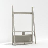 Lemon Pavilion Furniture Tiva Ladder TV Unit - MDF - L38.6 x W105 x H175.4 cm - Grey | Size: 1 Pack
