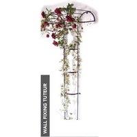 Poppy Forge Wall Fixing Tuteur - Border Plant Support - Steel - Black