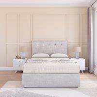 Highbury Plush Velvet Memory Foam Bed Set With No Drawers, Mattress & Headboard