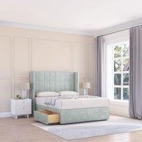 Falcon Naples Wingback Bed Set ,No Drawers & 54" Floor Standing Headboard