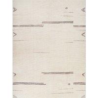 Livabliss Becki Owens Rivi Global Ivory Grey Living Dining Bedroom Rug in Cream | Size: 160 cm x 215 cm