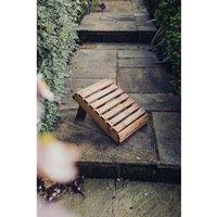 Churnet Valley Garden Furniture Ltd Valley Footstool - Timber - Garden Furniture - Fully Assembled in Brown