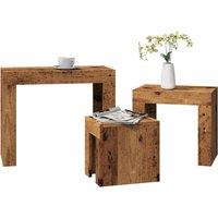 Nesting Coffee Tables 3 pcs Old Wood Engineered Wood