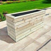 Buttercup Farm London Garden Planter - Pressure Treated Wood - L90 x W60 x H60 cm in Brown
