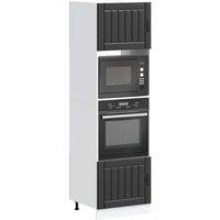 Berkfield Home Oven Cabinets 2 pcs Kalmar Black Engineered Wood