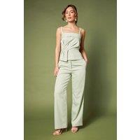 Pinstripe Straight Leg Trouser