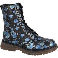 Cipriata Women's Annetta Floral Ankle Boots in Black | Size: 6