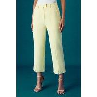 Coast Women's Muse Split Front Crop Trouser in Yellow | Size: 10