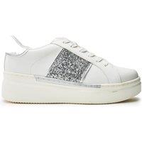 b.soleful Women's 'Lavander' Porvair Trainers in Silver | Size: 6