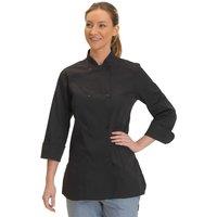 Dennys Women's Premium Long-Sleeved Chef Jacket in Black | Size: Small