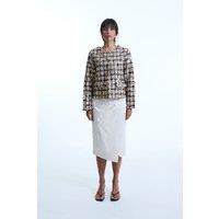 Sequin Tweed Beige Jacket