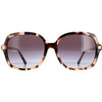 Michael Kors Women's Square Pink Tortoise Light Grey Gradient Adrianna II MK2024 in Brown