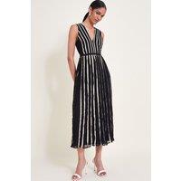 Monsoon Women's Harper Monochrome Dress Black | Size: 10