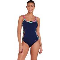 Zoggs Women's Ankor Clipback E+ One Piece Swimsuit in Navy | Size: 10