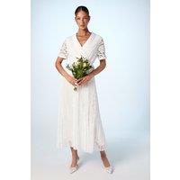 Coast Women's Lace Two In One Jacket Wedding Dress in Ivory | Size: 8