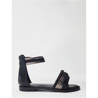 b.soleful Women's 'Shani' Porvair Sandals in Black | Size: 2