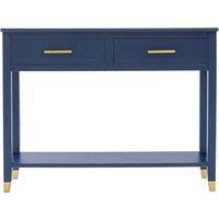 Cabinet Bits Palazzi 2 Drawer Console Table in Navy