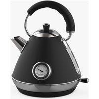 Geepas Retrovive 1.7L Electric Kettle with Temp Gauge 3000W in Black