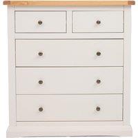 Cabinet Bits Castelli 5 Drawer Chest of Drawers Brass Knob in Off-White