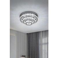 3-Tier Chic Crystal Ceiling Light with Chrome Finish