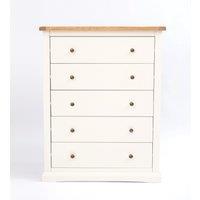 Cabinet Bits Castelli 5 Drawer Chest of Drawers Brass Knob in Off-White