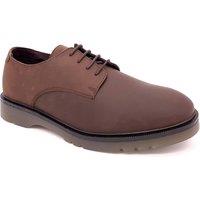 Frank James Men's Brent Leather Lace Up Derby Shoes in Brown | Size: 8