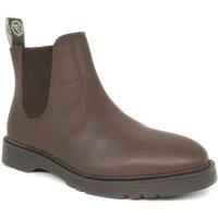 Frank James Men's Rockingham Leather Chelsea Boots in Chocolate | Size: 10