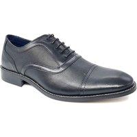 Frank James Men's Holborn Leather Oxford Shoes in Black | Size: 8
