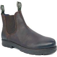 Frank James Men's Braunston Leather Chelsea Boots in Brown | Size: 12