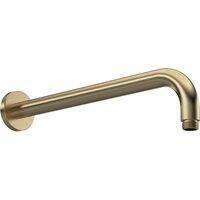 Balterley Round Wall Mount Shower Arm - 345mm - Brushed Brass in Metallics