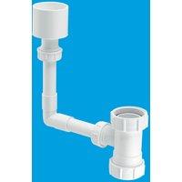 McAlpine TUNKIT-1 WC Overflow Kit with Tun Dish Overflow into flush pipe in White