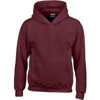 Gildan Heavy Blend Hooded Sweatshirt in Maroon | Size: 7-8 Years