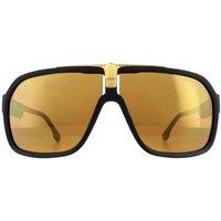 Carrera Men's Aviator Black Gold Gold Mirror Sunglasses