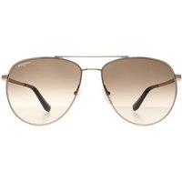 Salvatore Ferragamo Men's Aviator Gold Gray Gradient SF157S