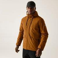 Regatta Men's Sterlings Hooded Waterproof Breathable Insulated Jacket in Burnt Orange | Size: 3XL